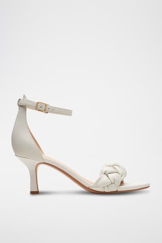 Sandales à talons en cuir Amali - Blanc