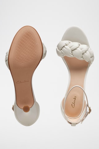 Sandales à talons en cuir Amali - Blanc