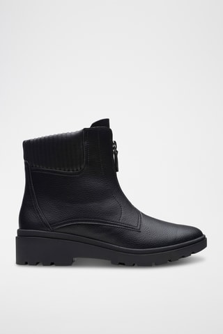 Bottines en cuir Calla - Noir