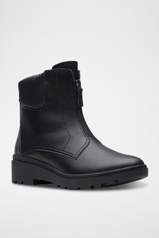 Bottines en cuir Calla - Noir