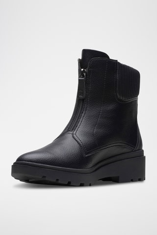 Bottines en cuir Calla - Noir