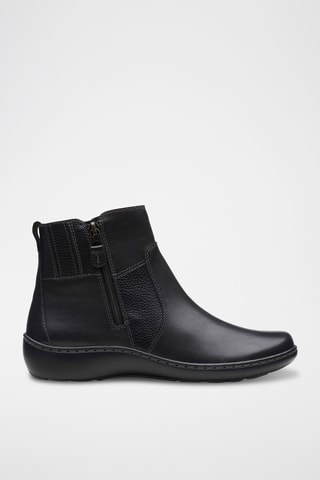Bottines en cuir Cora - Noir