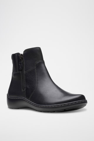 Bottines en cuir Cora - Noir
