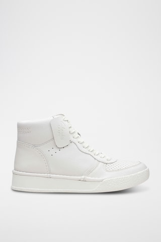 Baskets montantes en cuir CraftCup - Blanc