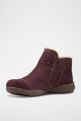 Bottines fourrées en nubuck RosevilleAster - Bordeaux