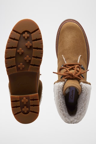 Bottines fourrées en nubuck Orianna - Marron