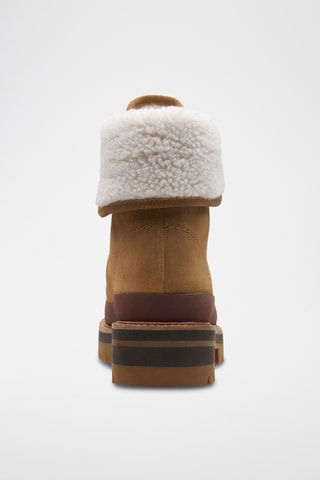 Bottines fourrées en nubuck Orianna - Marron