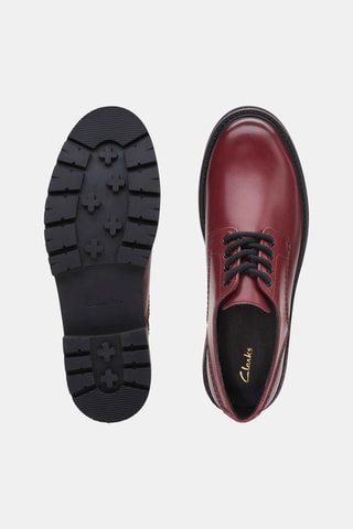 Derbys à talons en cuir Orianna - Rouge