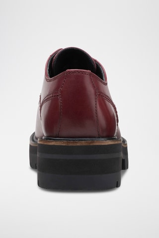 Derbys à talons en cuir Orianna - Rouge