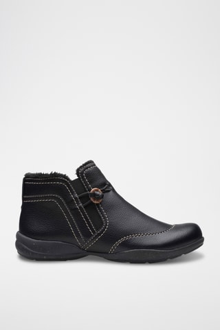 Bottines fourrées en cuir RosevilleAster - Noir