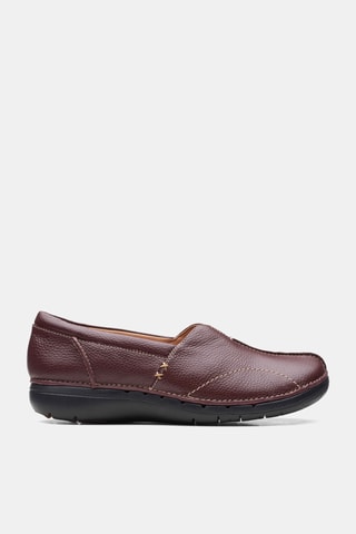 Mocassins en cuir Un - Bordeaux