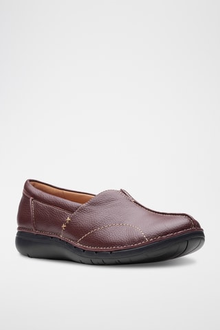 Mocassins en cuir Un - Bordeaux