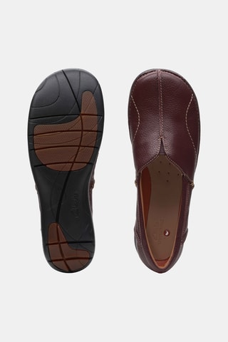 Mocassins en cuir Un - Bordeaux