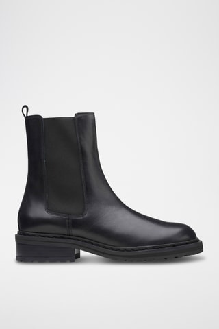Bottines Chelsea en cuir Tilham - Noir