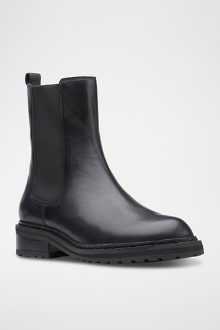Bottines Chelsea en cuir Tilham - Noir