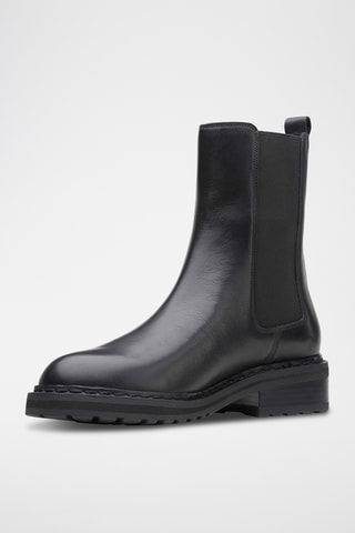 Bottines Chelsea en cuir Tilham - Noir