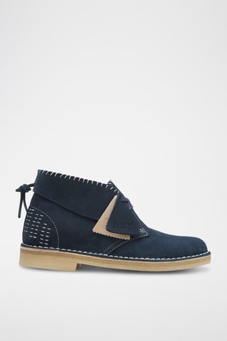 Bottines en nubuck Desert - Bleu marine