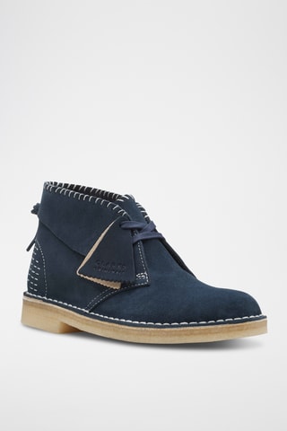 Bottines en nubuck Desert - Bleu marine