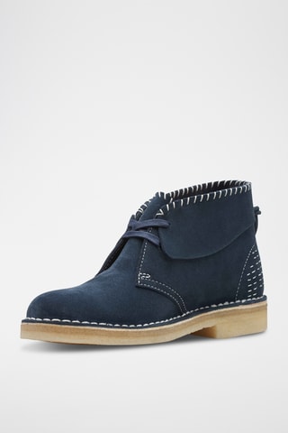 Bottines en nubuck Desert - Bleu marine