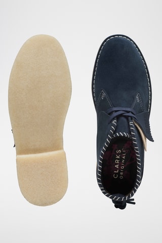 Bottines en nubuck Desert - Bleu marine