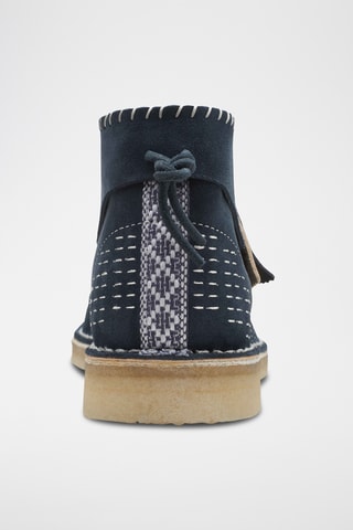 Bottines en nubuck Desert - Bleu marine