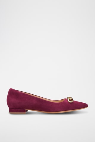 Ballerines en nubuck Laina15 - Bordeaux