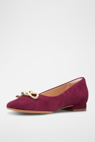 Ballerines en nubuck Laina15 - Bordeaux