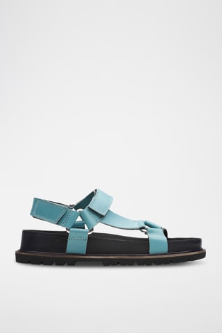 Sandales en cuir Orianna - Turquoise