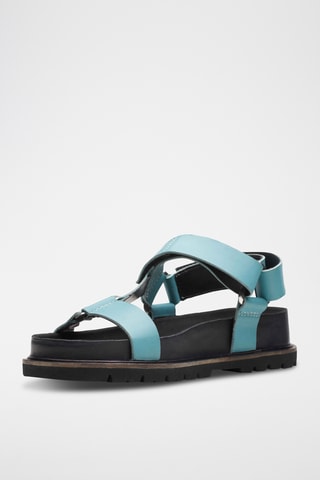 Sandales en cuir Orianna - Turquoise