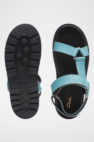 Sandales en cuir Orianna - Turquoise
