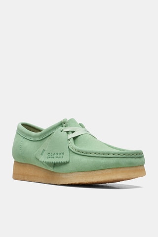 Mocassins en nubuck Wallabee - Vert