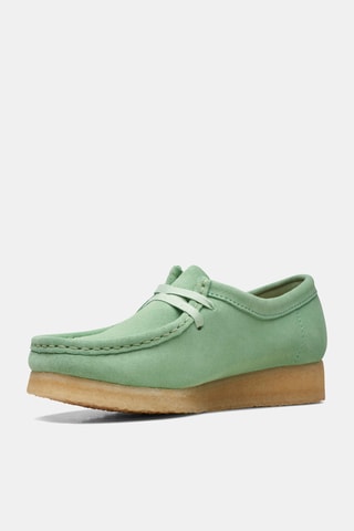 Mocassins en nubuck Wallabee - Vert