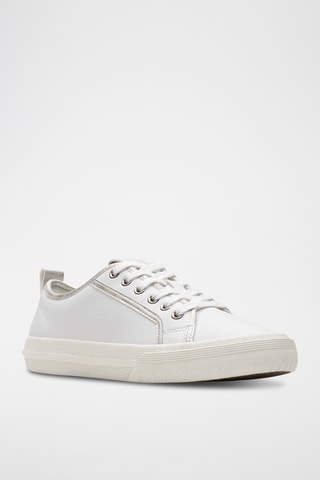 Baskets en cuir Roxby - Blanc