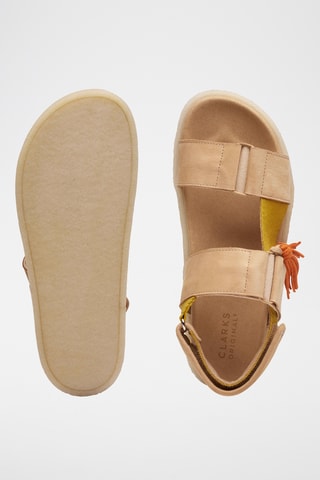 Sandales plateformes en nubuck Crepe - Beige