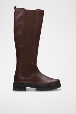 Bottes en cuir Orianna - Bordeaux