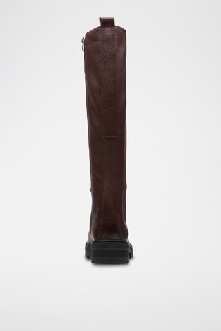Bottes en cuir Orianna - Bordeaux