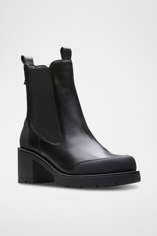 Bottines Chelsea en cuir Aprilla - Noir