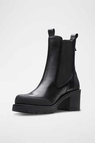Bottines Chelsea en cuir Aprilla - Noir