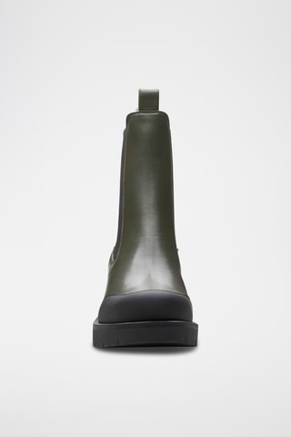 Bottines Chelsea en cuir Aprilla - Kaki