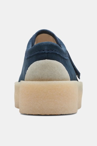 Baskets plateformes en nubuck Tor - Bleu marine