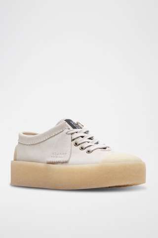 Baskets plateformes en nubuck Tor - Ecru