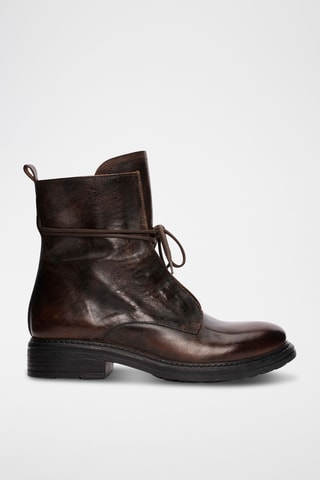 Bottines en cuir Rixle - Marron foncé