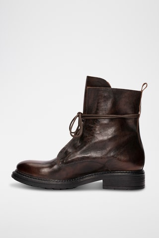 Bottines en cuir Rixle - Marron foncé