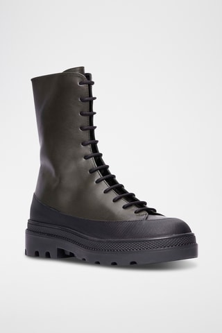 Bottines en cuir Aprilla - Kaki