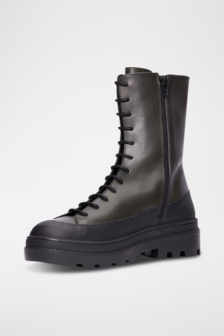 Bottines en cuir Aprilla - Kaki