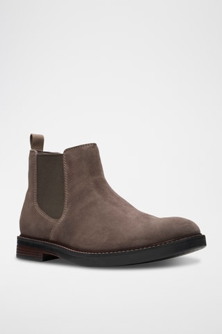 Bottines Chelsea en nubuck Paulson - Taupe