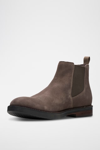 Bottines Chelsea en nubuck Paulson - Taupe