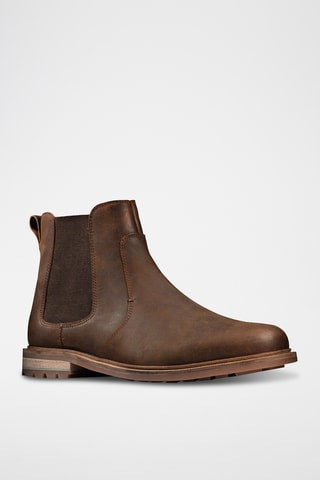 Bottines Chelsea en cuir Foxwell - Marron