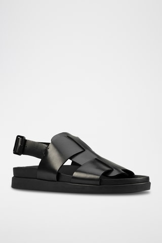 Sandales en cuir Sunder - Noir