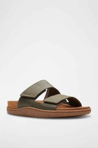 Mules en nubuck Pilton - Kaki